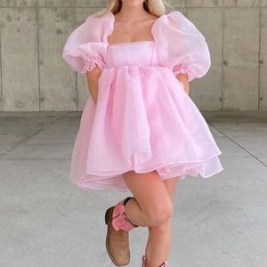 ISO: Selkie Puff Dress in Pink